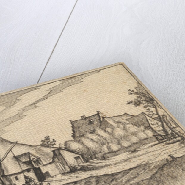 Farms in a Village from Regiunculae et Villae Aliquot Ducatus Brabantiae, ca. 1610 by Claes Jansz Visscher