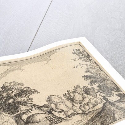 Village Road, plate 12 from Regiunculae et Villae Aliquot Ducatus Brabantiae, ca. 1610 by Claes Jansz Visscher