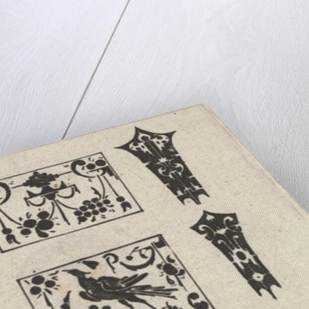 Blackwork Print with a Symmetrical Schweifwerk Pattern, ca. 1620 by Claes Jansz Visscher