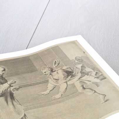 St. William, Duke of Aquitaine, Converted by St. Bernard by Claude Mellan