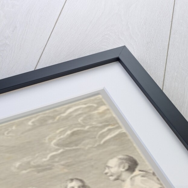 Sts. Anne, Joseph, Joachim, Bernard and John the Evangelist, 1648 by Claude Mellan