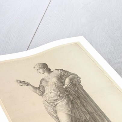 Ancient Statue of the Muse Thalia, 1669 by Claude Mellan