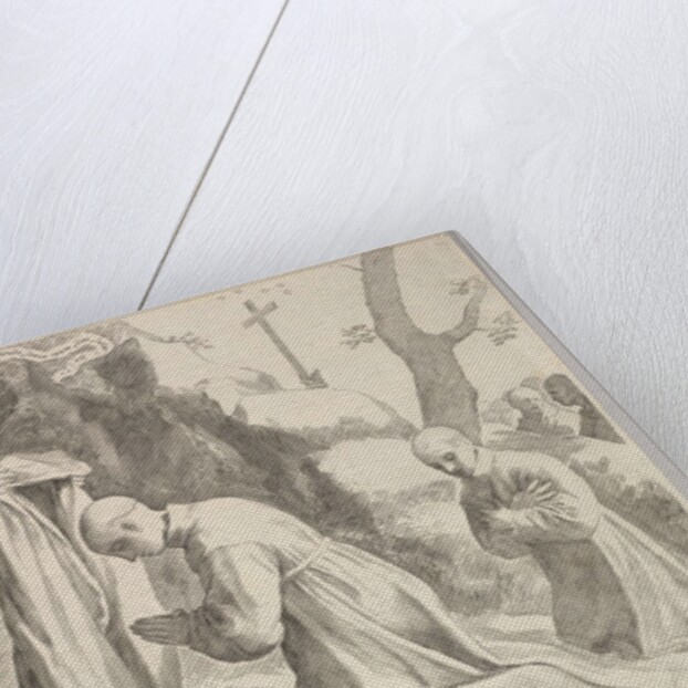 St. Bernard Receives a Monk's Habit by Claude Mellan