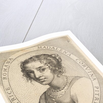 Maddalena Corvina, 1636 by Claude Mellan