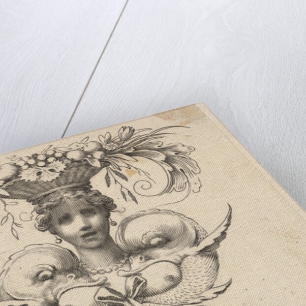 Tail-piece: Woman's Head by Claude Mellan