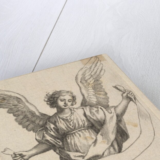 Angel with a Banderole by Claude Mellan