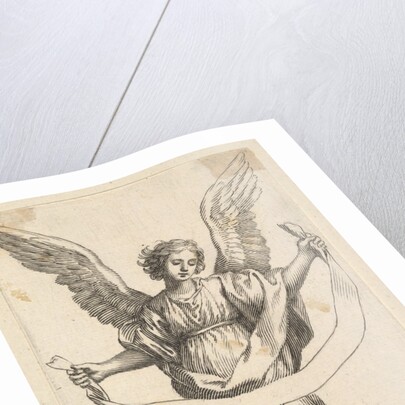 Angel with a Banderole by Claude Mellan