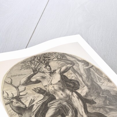 Cyparissus from set The Rural Gods, 1565 by Cornelis Cort