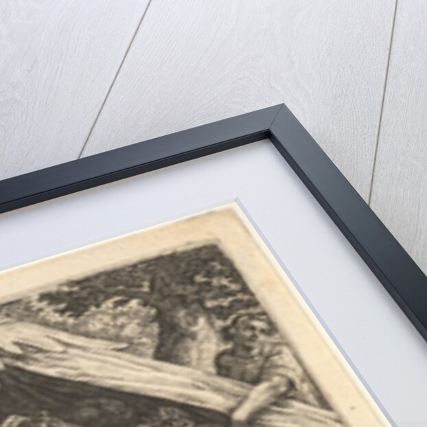 Drunkenness of Noah: Shem and Japheth cover the naked body of Noah, who lies in a tent, a …, 1612 by Crispijn de Passe I