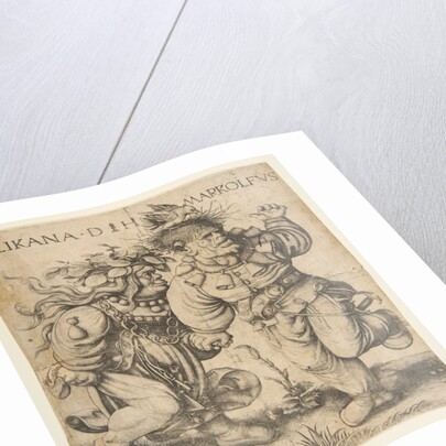 Bolinka and Marcolfus, late 15th-early 16th century by Daniel Hopfer