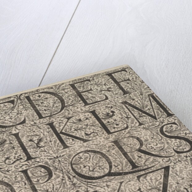 Roman Majuscule Alphabet, ca. 1520 by Daniel Hopfer