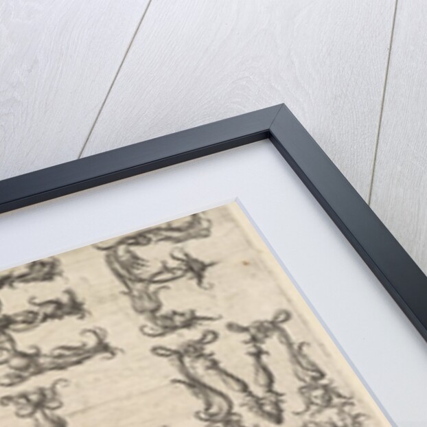 Ornamented Roman Majuscule Alphabet, ca. 1520 by Daniel Hopfer