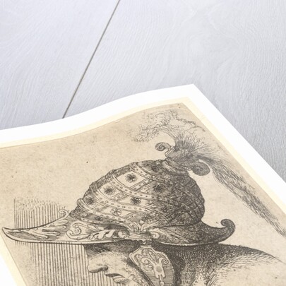 Helmeted head, 1662-78 by Francis Place