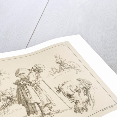 Sheet of Sketches, 1753 by Francois Boucher