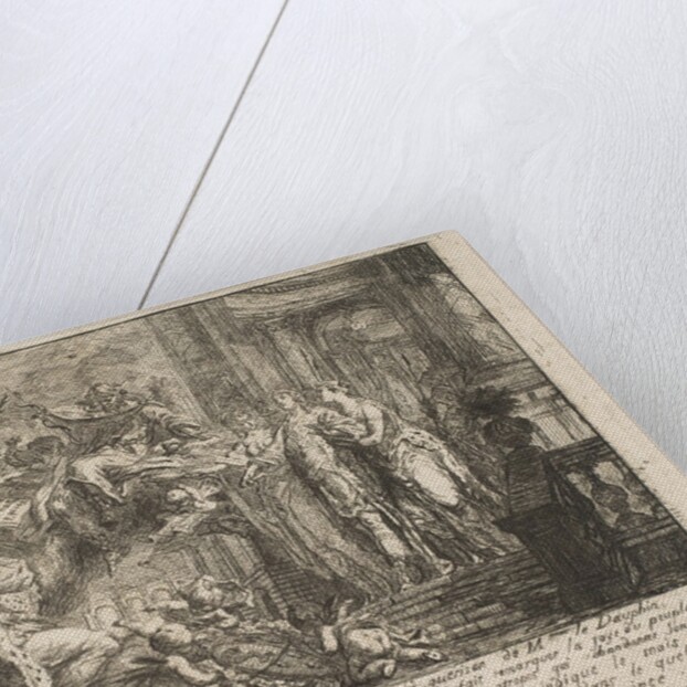 Allegorie sur la Convalescence du Dauphin, 1752 by Gabriel de Saint-Aubin