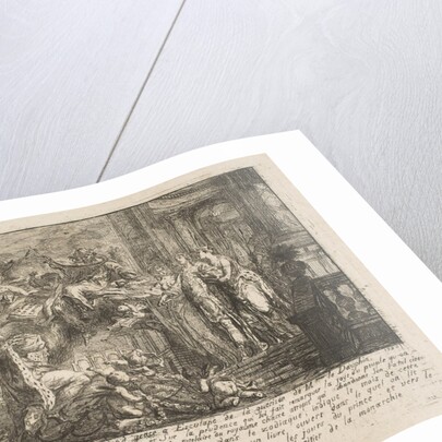 Allegorie sur la Convalescence du Dauphin, 1752 by Gabriel de Saint-Aubin