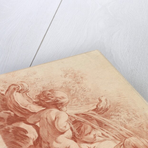 Fountain with Two Cupids, ca. 1773 by Gilles Demarteau