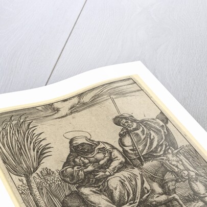 The Virgin of Sorrows: The Flight into Egypt; one of nine surrounding compartments from…, by 1575 by Giorgio Ghisi