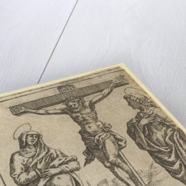 The Virgin of Sorrows: The Crucifixion; one of nine surrounding compartments from the V…, by 1575 by Giorgio Ghisi