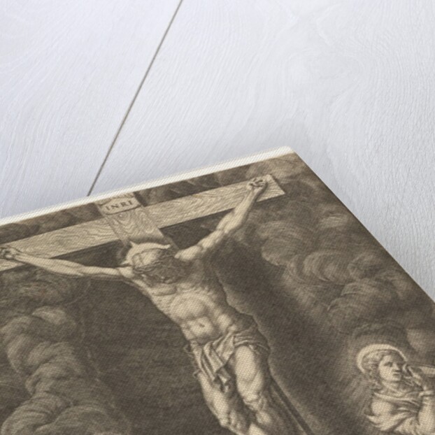 The Crucifixion with the Virgin, the Magdalen, and St. John, late 1570s by Giorgio Ghisi