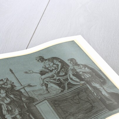 Roman Soldiers Before an Emperor, before 1540 by Giorgio Ghisi