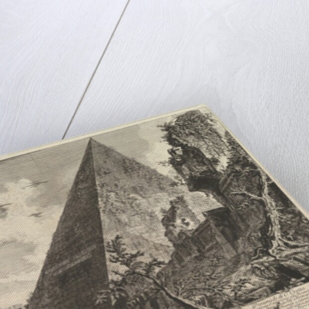 The Pyramid of Gaius Cestius, from Vedute di Roma, ca. 1756 by Giovanni Battista Piranesi