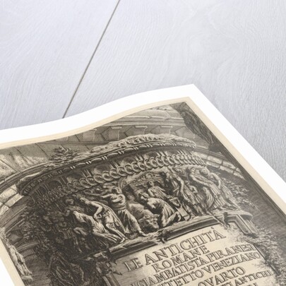 Title page: volume IV, 'The Antiquities of Rome by Giambatista Piranesi, Venetian Architec…, 1756 by Giovanni Battista Piranesi