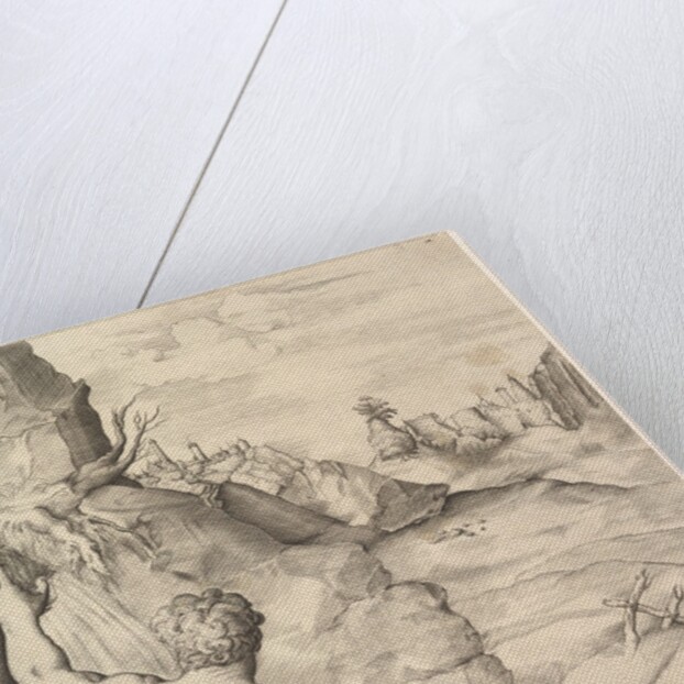 John the Baptist in the Wilderness, ca. 1545-55 by Guilo Sanuto