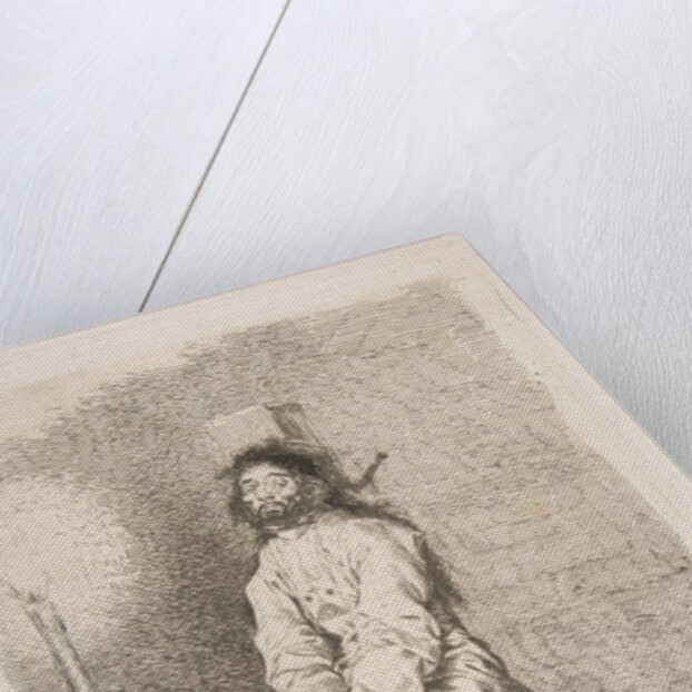 The garroted man, 1778-80 by Francisco Goya