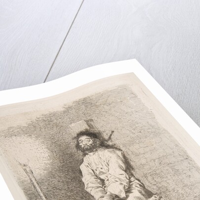 The garroted man, 1778-80 by Francisco Goya