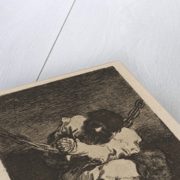 The custody is as barbarous as the crime, ca. 1815 by Francisco Goya