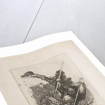 Old woman on a swing by Francisco Goya