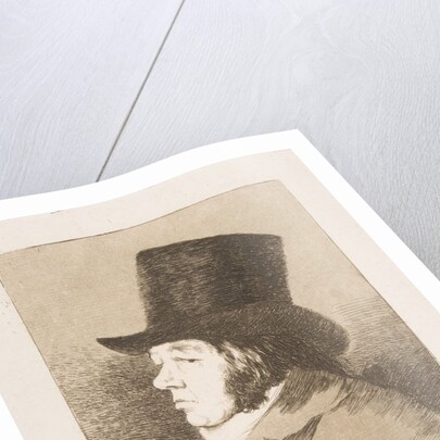 Plate 1 from 'Los Caprichos': Self-portrait of Goya, 1799 by Francisco Goya