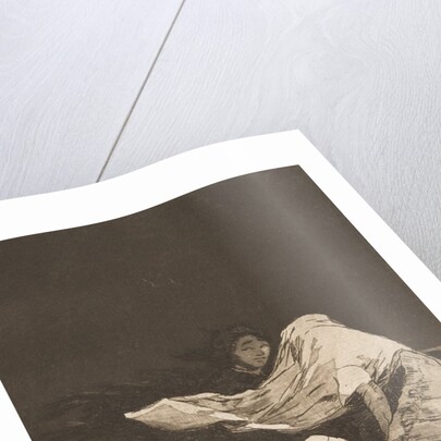 Plate 36 from 'Los Caprichos: A bad night, ca. 1797-98 by Francisco Goya