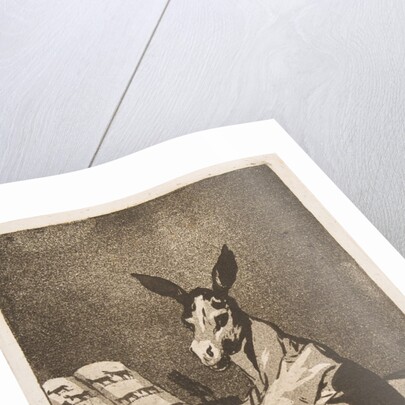 Plate 39 from 'Los Caprichos': And so was his grandfather., 1799 by Francisco Goya
