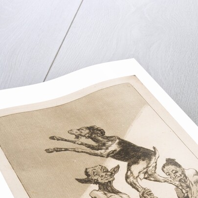 Plate 67 from 'Los Caprichos': Wait till you've been anointed, 1799 by Francisco Goya