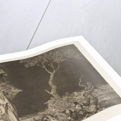 Plate 2 from the 'Disparates': Folly of Fear, ca. 1816-23 by Francisco Goya