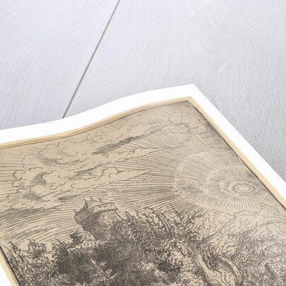 Landscape with a Castle Perched on a Rock, 1553 by Hans Sebald Lautensack