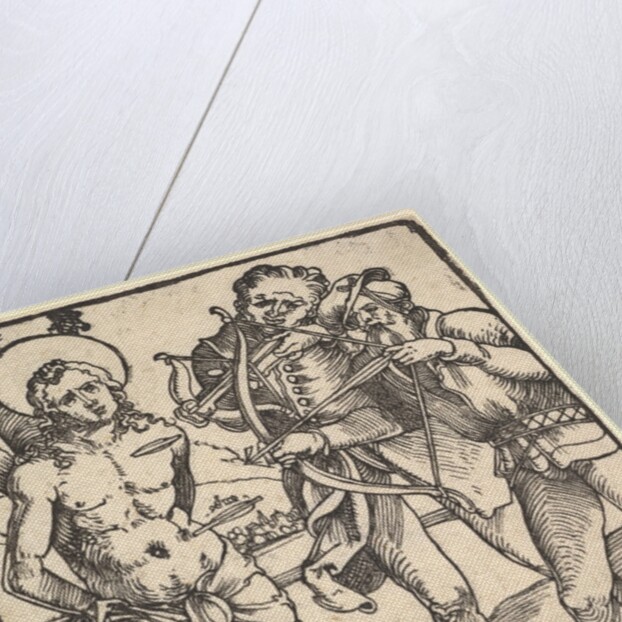 Martyrdom of St. Sebastian with Two Crossbow Men by Hans Baldung