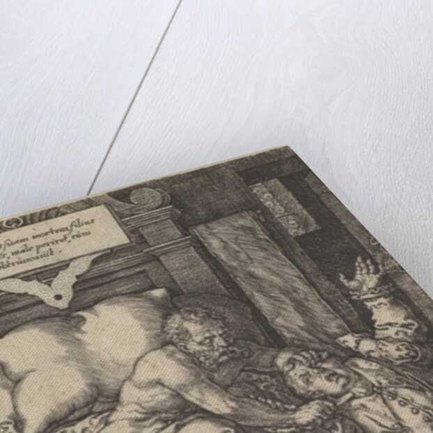 Judge Herkinbald Cutting the Throat of his Nephew, 1553 by Heinrich Aldegrever