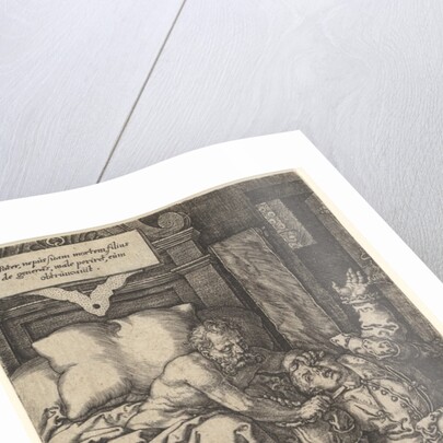 Judge Herkinbald Cutting the Throat of his Nephew, 1553 by Heinrich Aldegrever