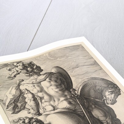Titus Manlius, from the series The Roman Heroes, 1586 by Hendrik Goltzius