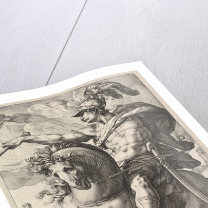 Marcus Curtius, from the series The Roman Heroes, 1586 by Hendrik Goltzius