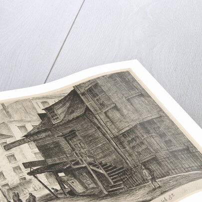 The Old Beach House, Corner of Cedar and Greenwich Streets, 1874 by Henry Farrer