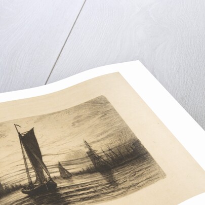 Sunset on the East River, 1879 by Henry Farrer