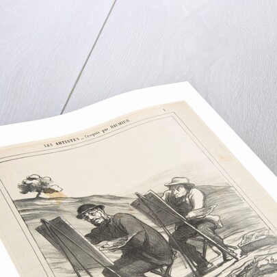 The landscape painters, the first copies nature, the second copies the first, from…, May 12, 1865 by Honore Daumier