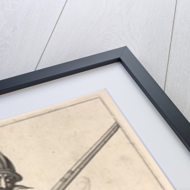 A soldier on guard shaping the match between his thumb and his forefinger, from the Marksmen s… by Unknown