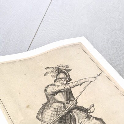 A soldier sliding his right hand along the training-pike, from the Lansquenets series, plate 2… by Unknown