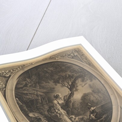 L'Arrivée du Courier, 18th century by Jacques Firmin Beauvarlet/Francois Boucher