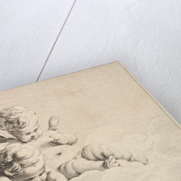 Two Cupids, One Holding a Ball, mid to late 18th century by Jacques Gabriel Huquier